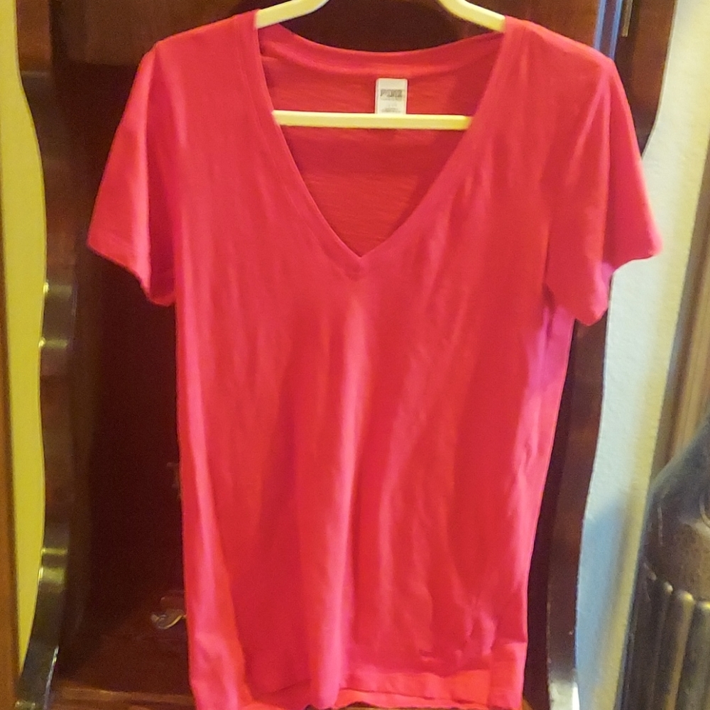 Pink Victoria's Secret Sleepwear V-neck Sleep Shir